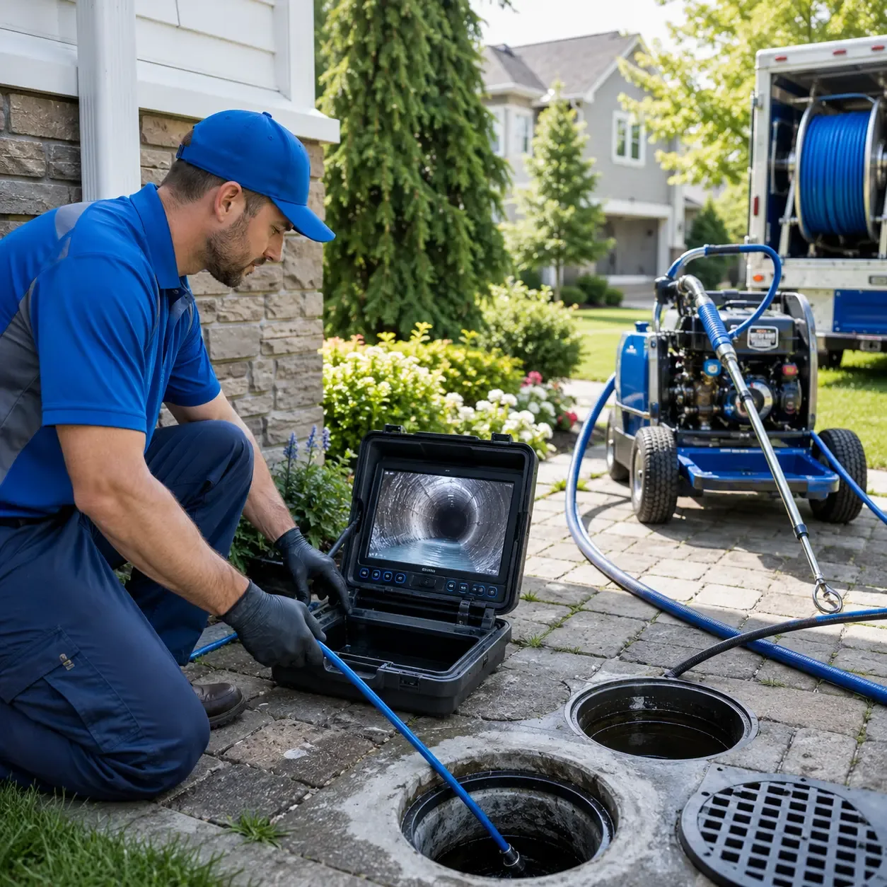Outdoor drain cleaning professionals serving Clarence Center, NY